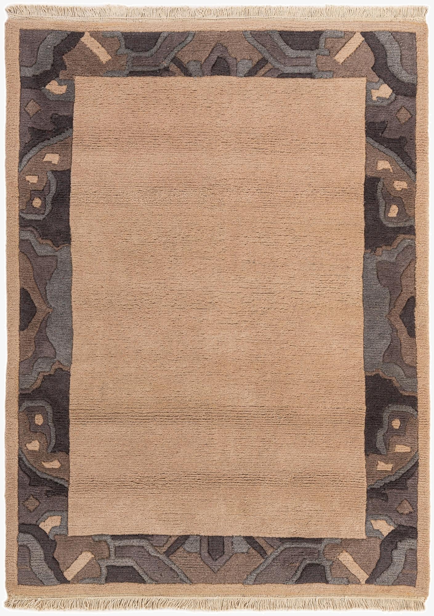  4' 2 x 5' 8  Hand Knotted Nepal Wool Rug