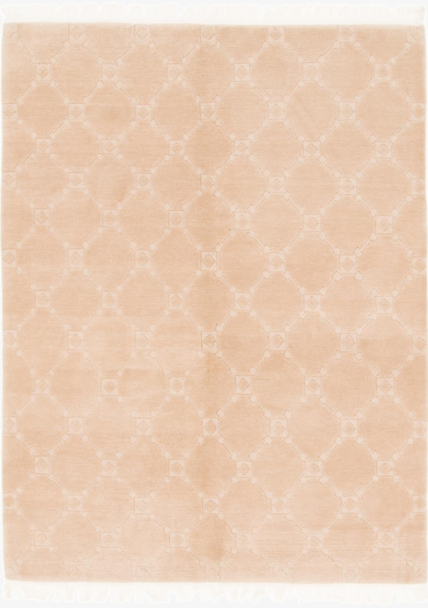  5' x 6' 5  Hand Knotted Nepal Wool Rug