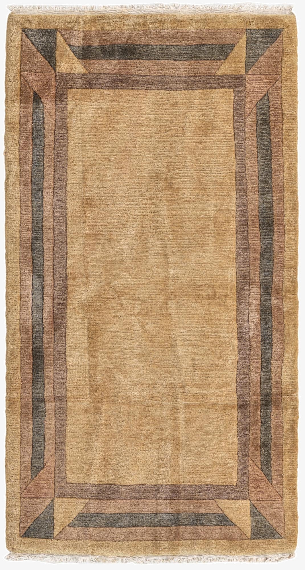  3' x 5' 6  Hand Knotted Nepal Wool Rug