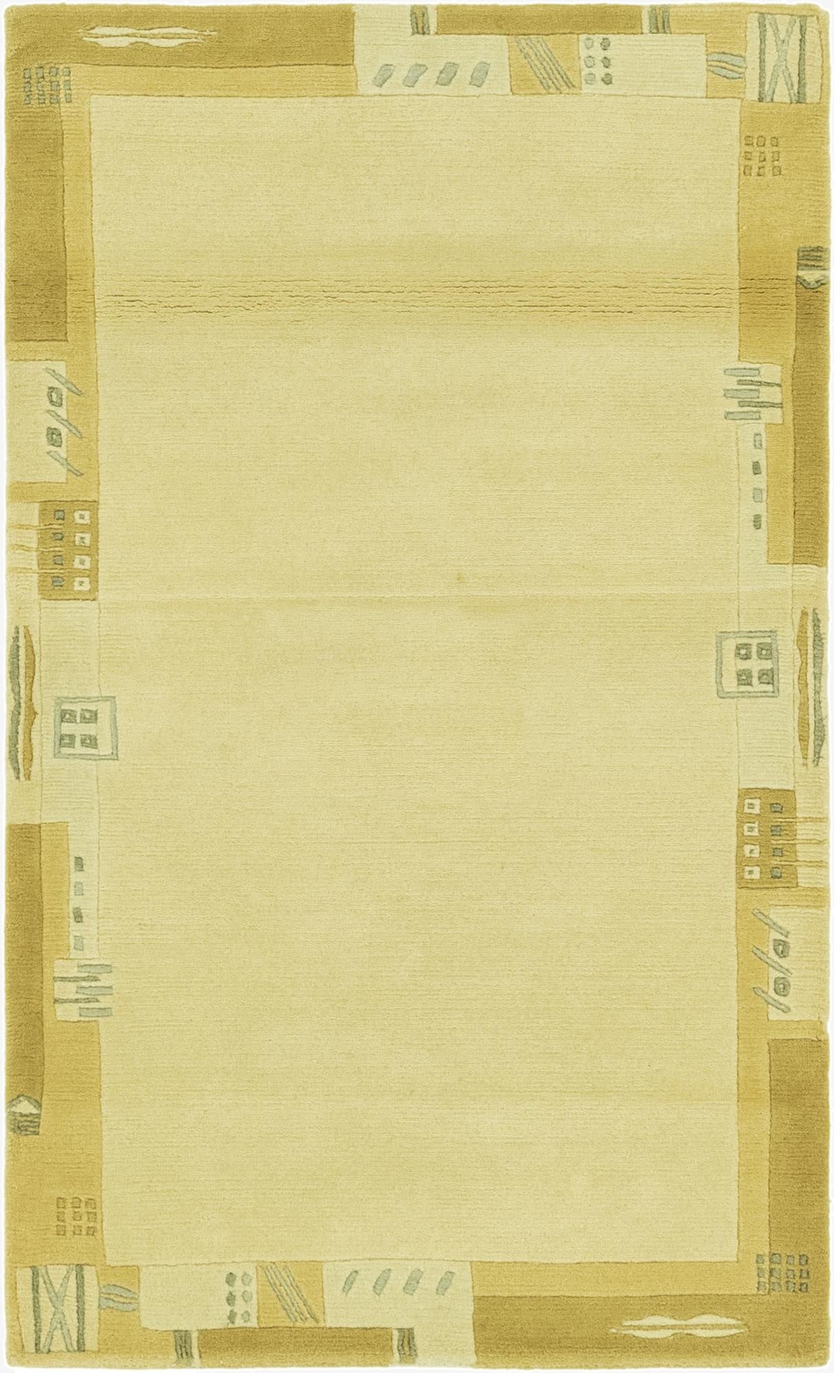  3' 1 x 5' 3  Hand Knotted Nepal Wool Rug