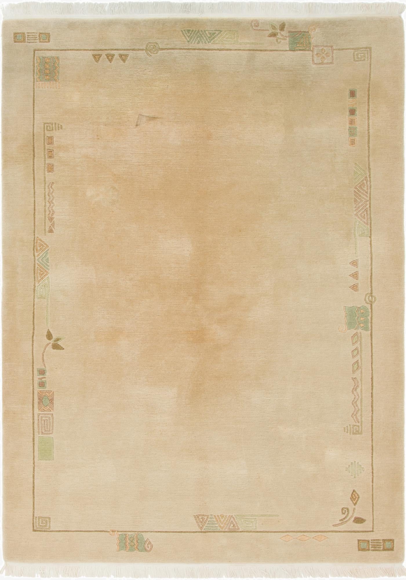  5' 8 x 7' 10  Hand Knotted Nepal Wool Rug