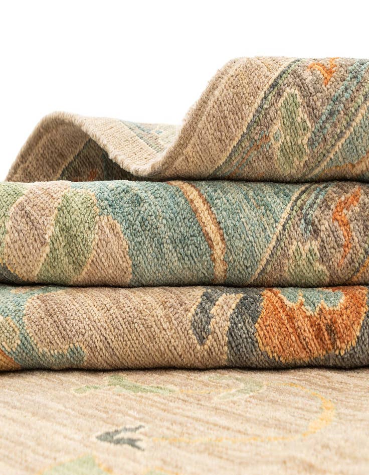 Detail image of  9' x 12'  Hand Knotted Oushak Rug