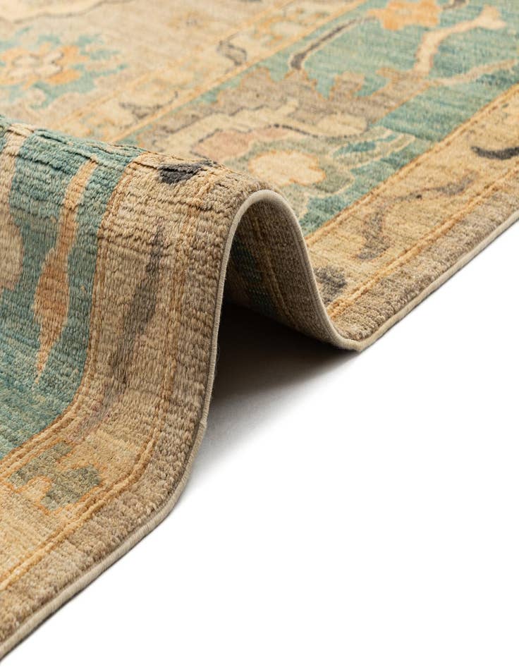 Detail image of  9' 1 x 11' 11  Hand Knotted Oushak Rug