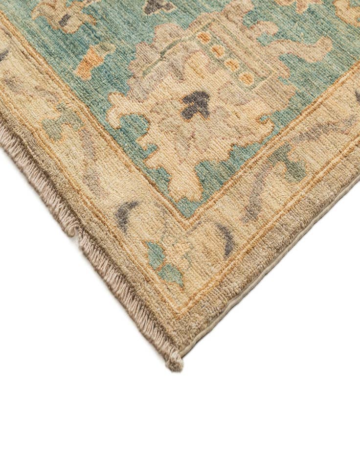 Detail image of  9' 1 x 11' 11  Hand Knotted Oushak Rug