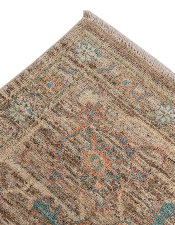 Detail image of  8' 2 x 9' 7  Hand Knotted Oushak Wool Rug