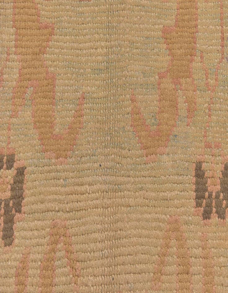 Detail image of  6' 9 x 10'  Hand Knotted Oushak Wool Rug