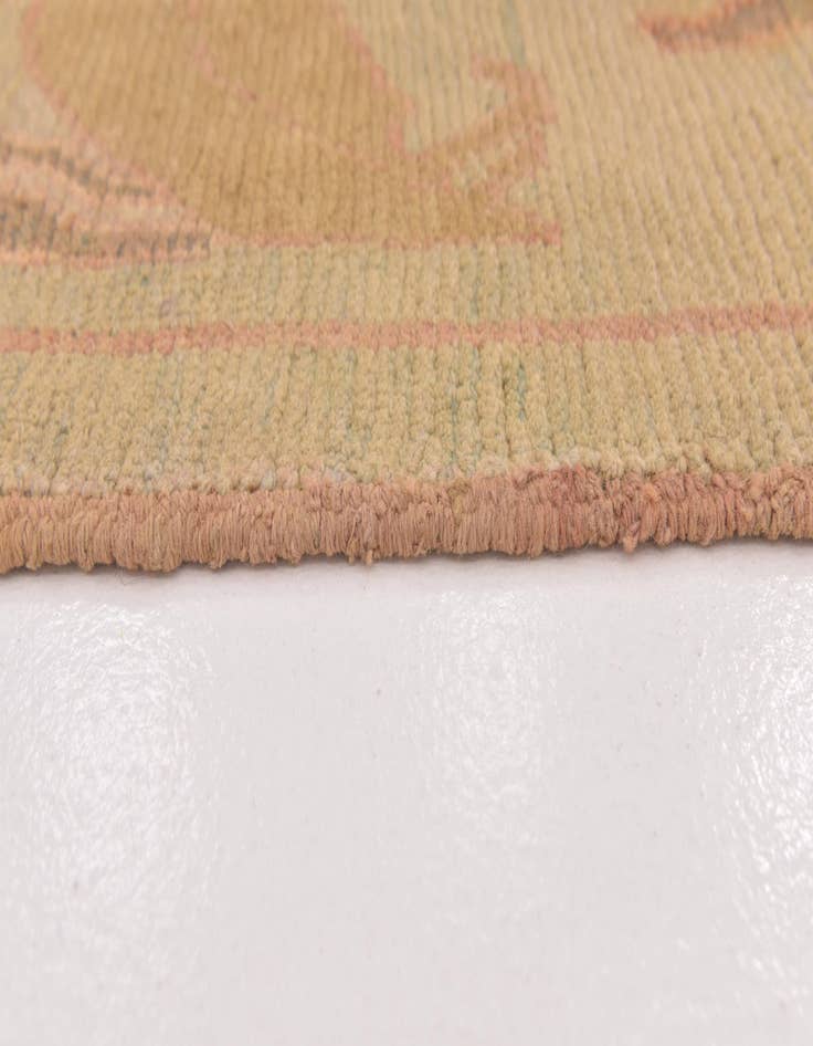 Detail image of  6' 9 x 10'  Hand Knotted Oushak Wool Rug