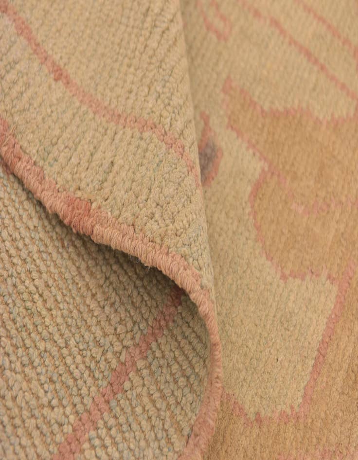 Detail image of  6' 9 x 10'  Hand Knotted Oushak Wool Rug