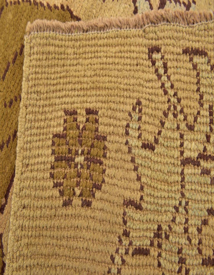 Detail image of  4' 5 x 6' 6  Hand Knotted Oushak Wool Rug