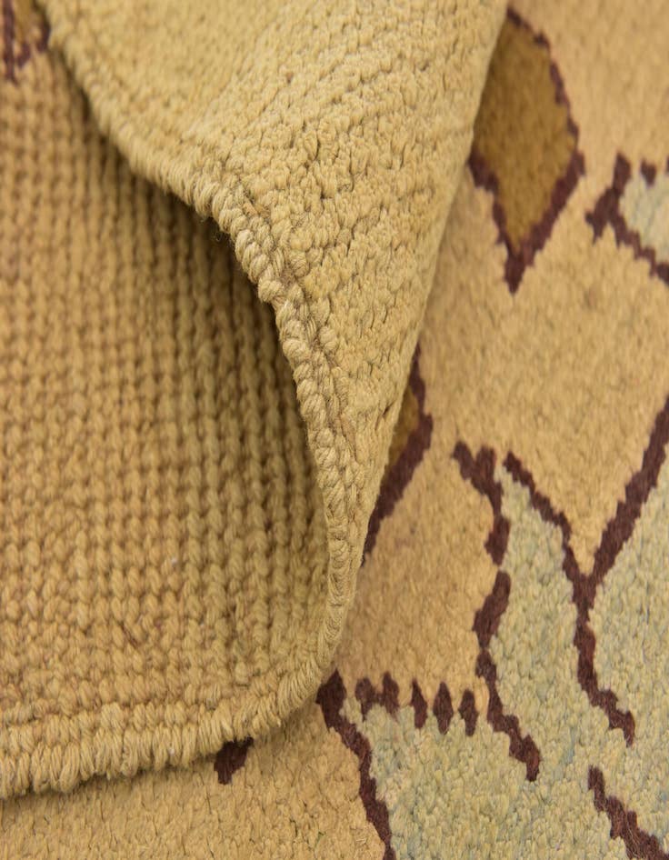 Detail image of  4' 5 x 6' 6  Hand Knotted Oushak Wool Rug