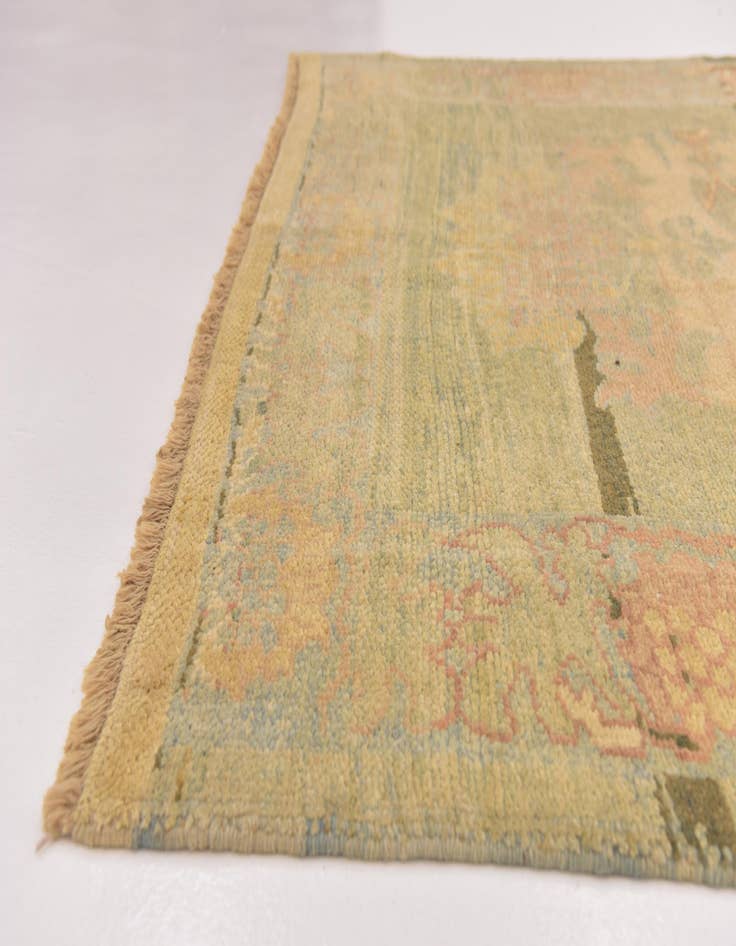 Detail image of  6' 5 x 9' 10  Hand Knotted Oushak Wool Rug