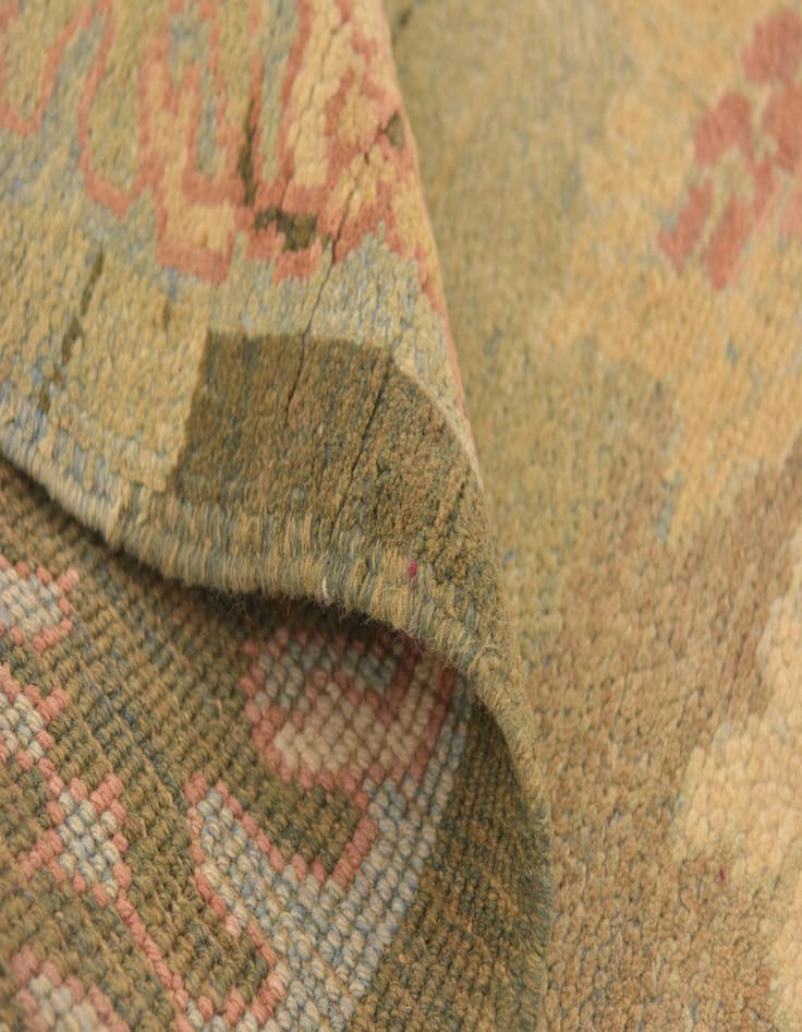 Detail image of  6' 5 x 9' 10  Hand Knotted Oushak Wool Rug