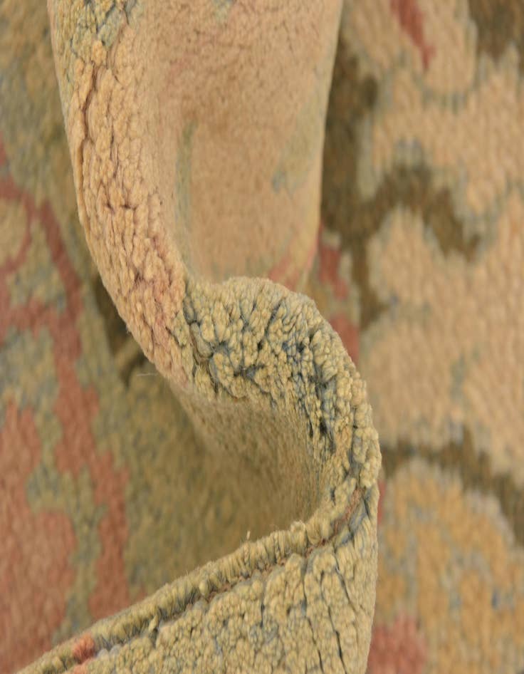 Detail image of  6' 5 x 9' 10  Hand Knotted Oushak Wool Rug