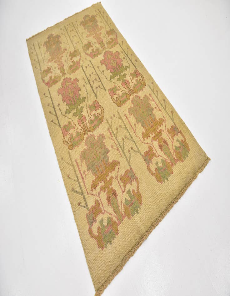 Detail image of  4' 4 x 7' 5  Hand Knotted Oushak Wool Rug