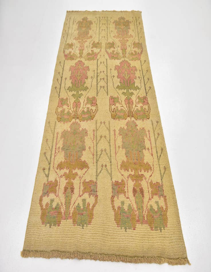 Detail image of  4' 4 x 7' 5  Hand Knotted Oushak Wool Rug