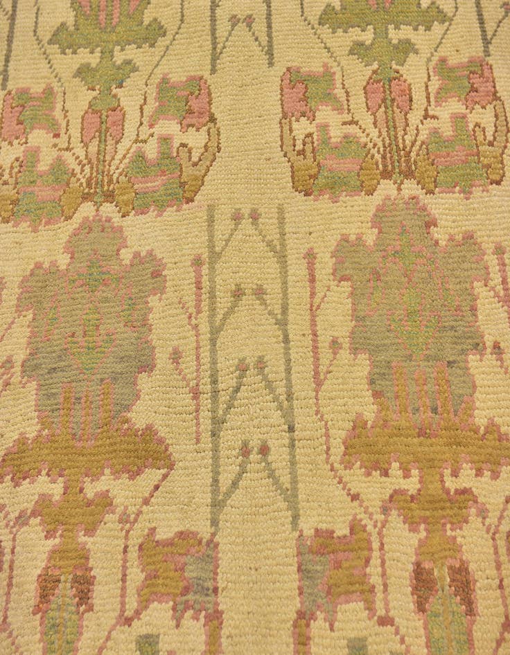 Detail image of  4' 4 x 7' 5  Hand Knotted Oushak Wool Rug