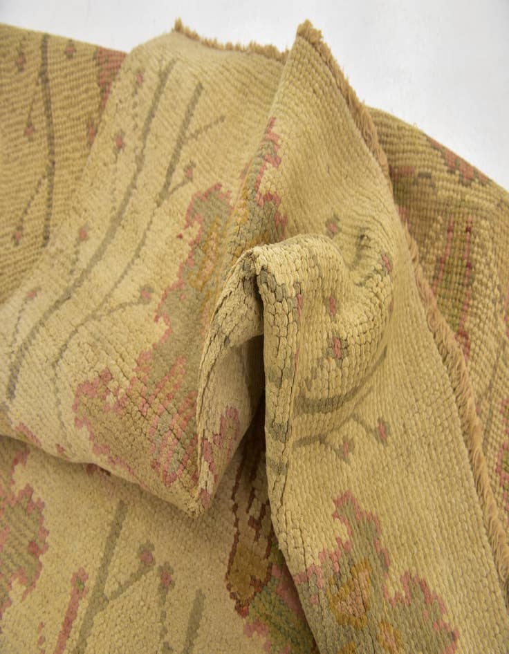 Detail image of  4' 4 x 7' 5  Hand Knotted Oushak Wool Rug