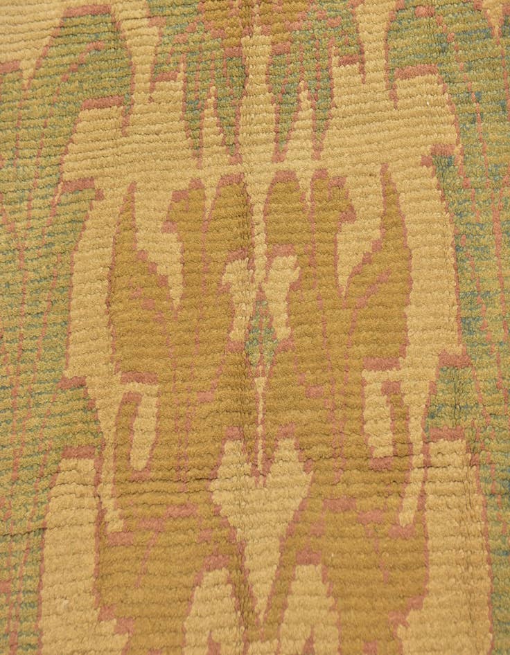 Detail image of  4' 4 x 6' 5  Hand Knotted Oushak Wool Rug