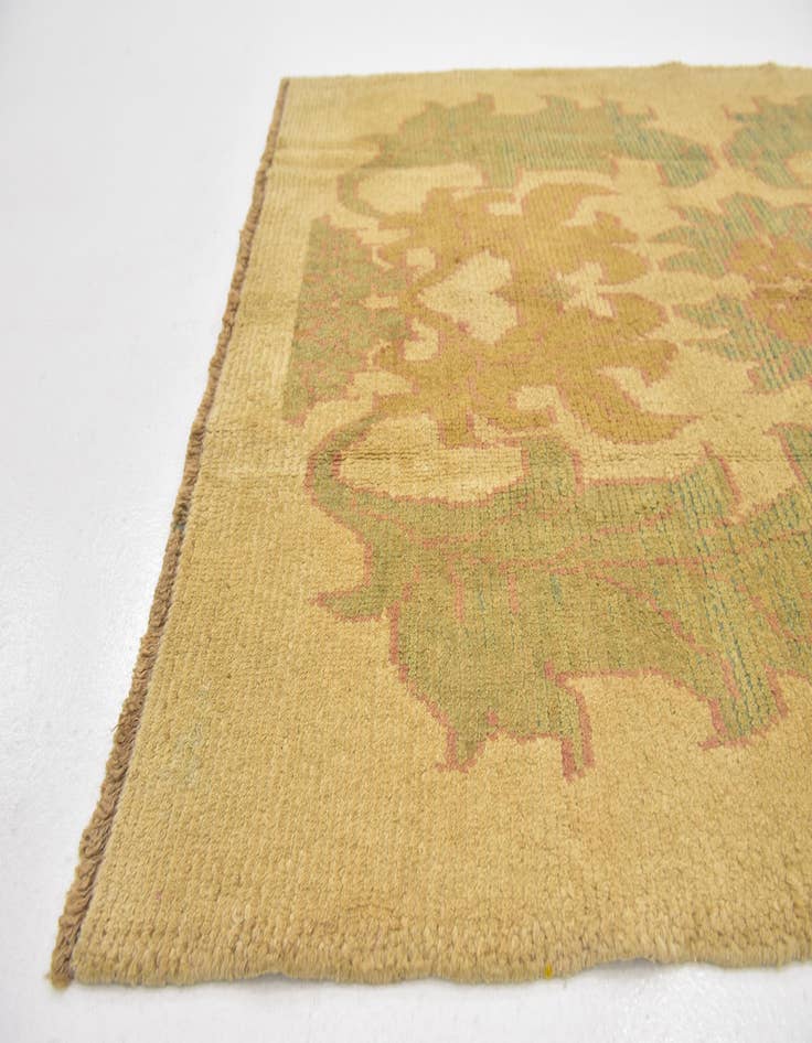 Detail image of  4' 4 x 6' 5  Hand Knotted Oushak Wool Rug