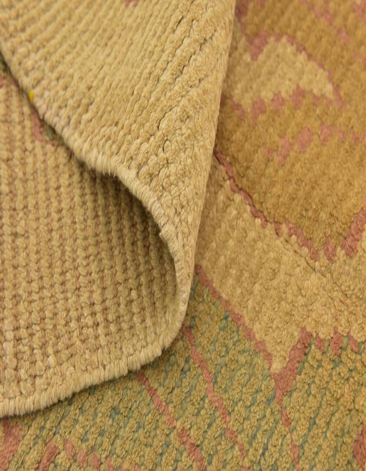 Detail image of  4' 4 x 6' 5  Hand Knotted Oushak Wool Rug