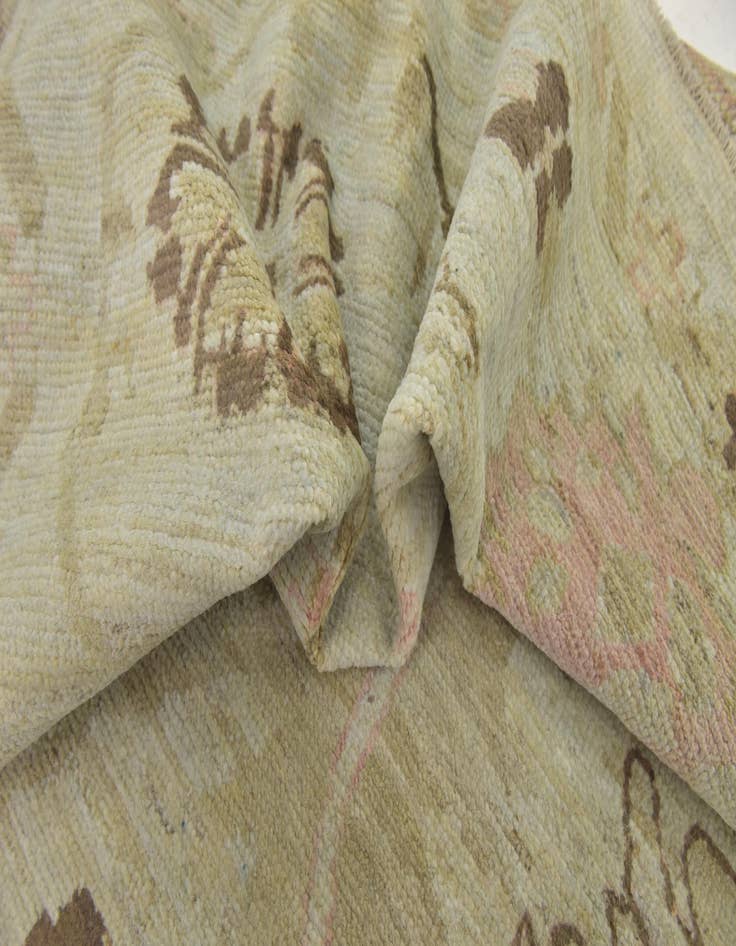 Detail image of  11' x 15' 7  Hand Knotted Oushak Wool Rug