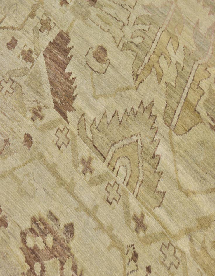 Detail image of  11' x 15' 7  Hand Knotted Oushak Wool Rug
