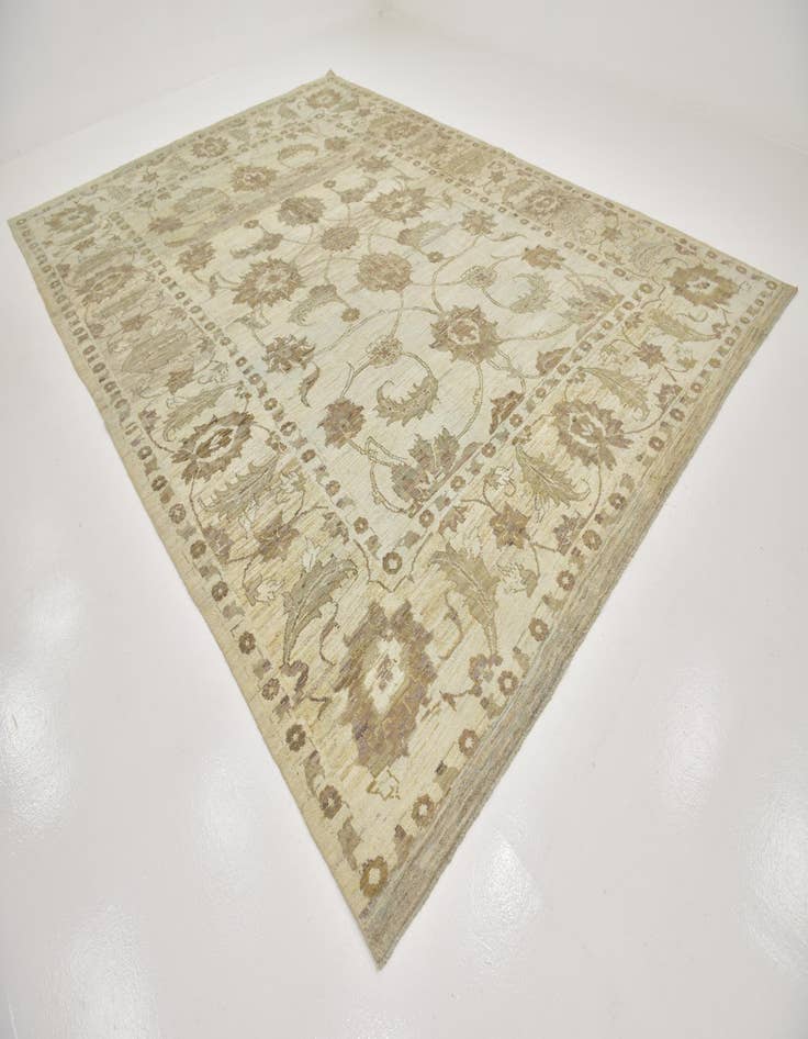 Detail image of  11' 5 x 16' 2  Hand Knotted Oushak Wool Rug