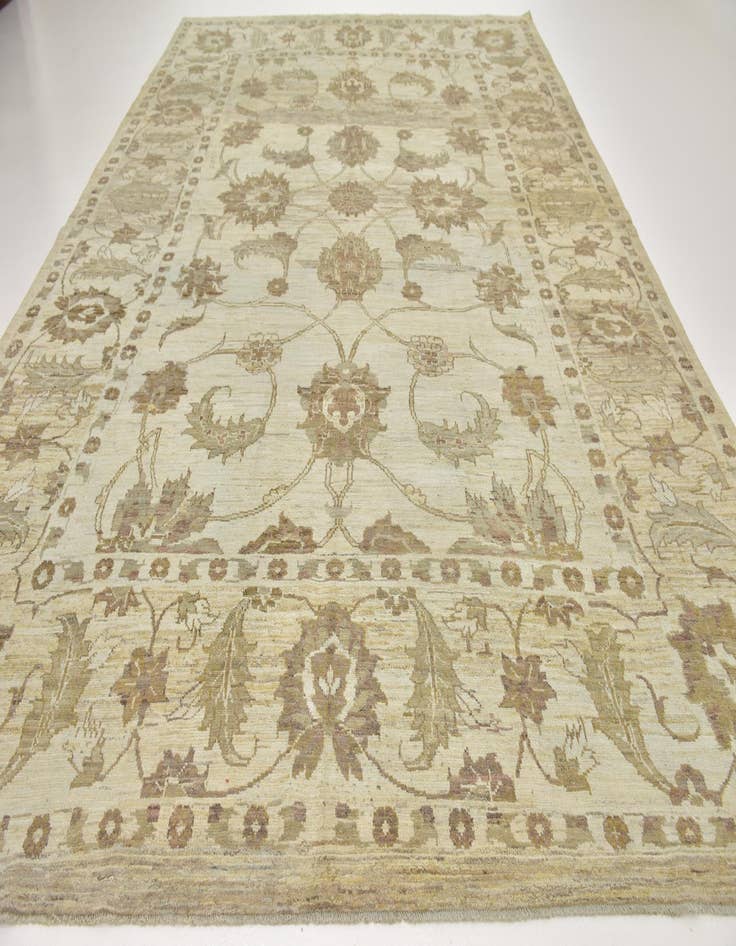 Detail image of  11' 5 x 16' 2  Hand Knotted Oushak Wool Rug