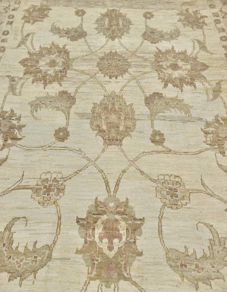 Detail image of  11' 5 x 16' 2  Hand Knotted Oushak Wool Rug