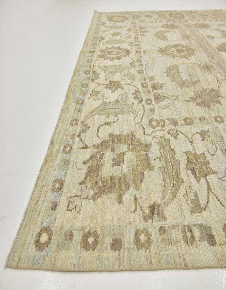 Detail image of  11' 5 x 16' 2  Hand Knotted Oushak Wool Rug