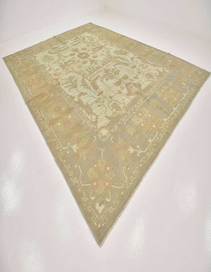 Detail image of  11' 7 x 15' 9  Hand Knotted Oushak Wool Rug