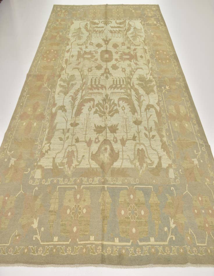 Detail image of  11' 7 x 15' 9  Hand Knotted Oushak Wool Rug