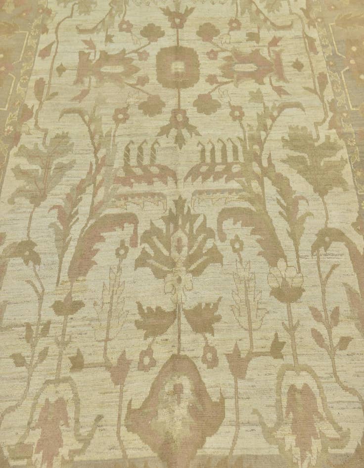 Detail image of  11' 7 x 15' 9  Hand Knotted Oushak Wool Rug