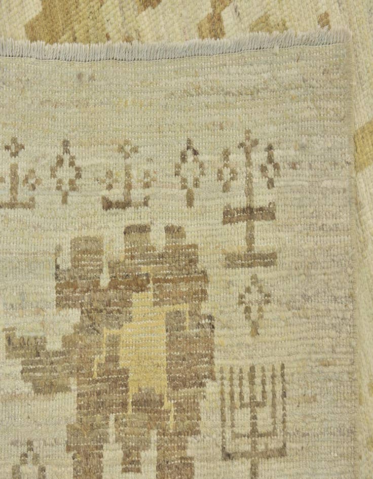 Detail image of  12' 2 x 15' 6  Hand Knotted Oushak Wool Rug