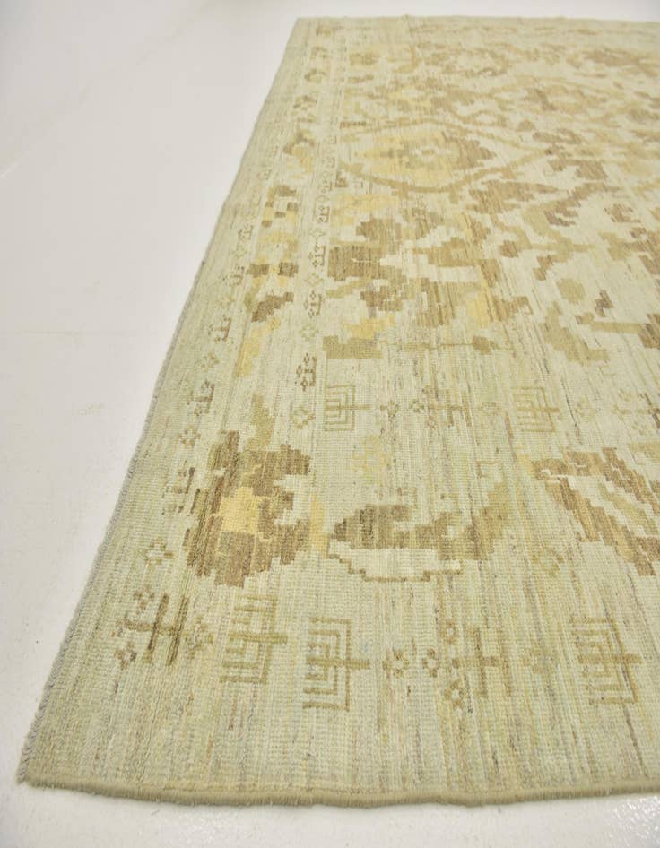 Detail image of  12' 2 x 15' 6  Hand Knotted Oushak Wool Rug