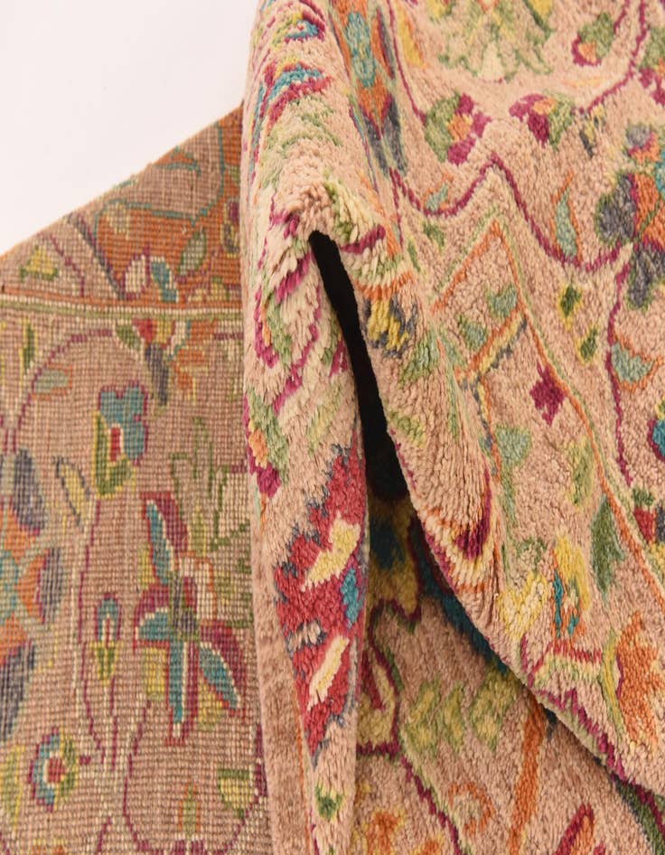 Detail image of  10' x 13' 5  Hand Knotted Oushak Wool Rug