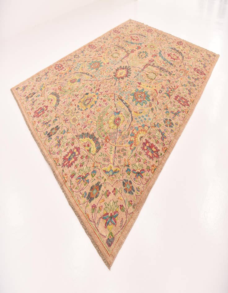 Detail image of  10' x 13' 5  Hand Knotted Oushak Wool Rug