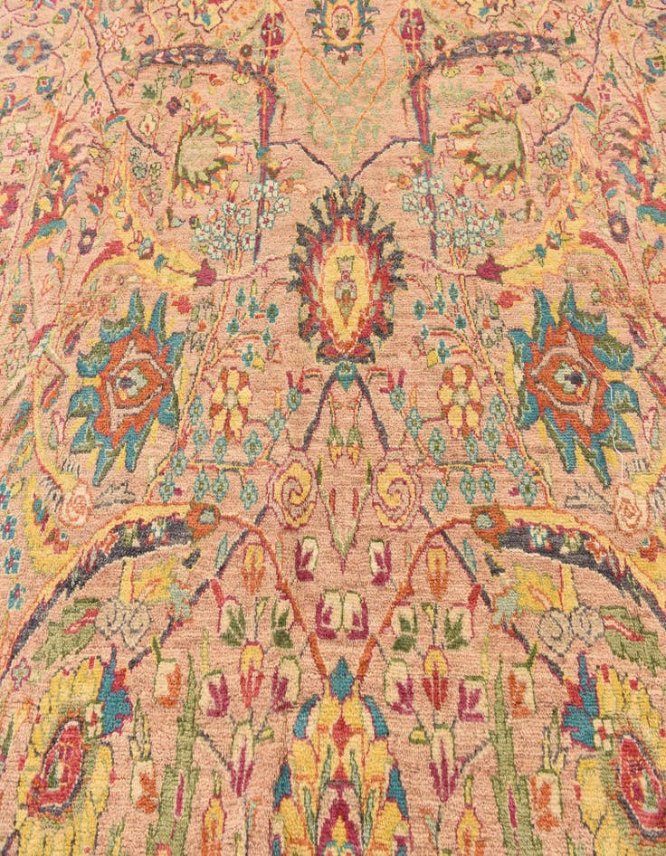 Detail image of  10' x 13' 5  Hand Knotted Oushak Wool Rug
