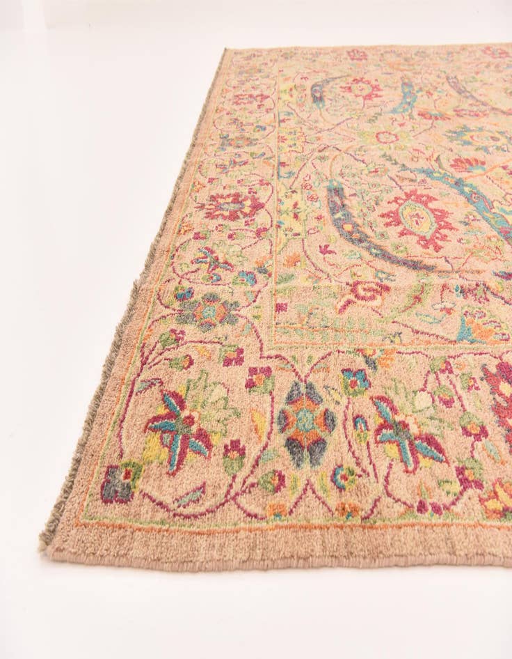 Detail image of  10' x 13' 5  Hand Knotted Oushak Wool Rug