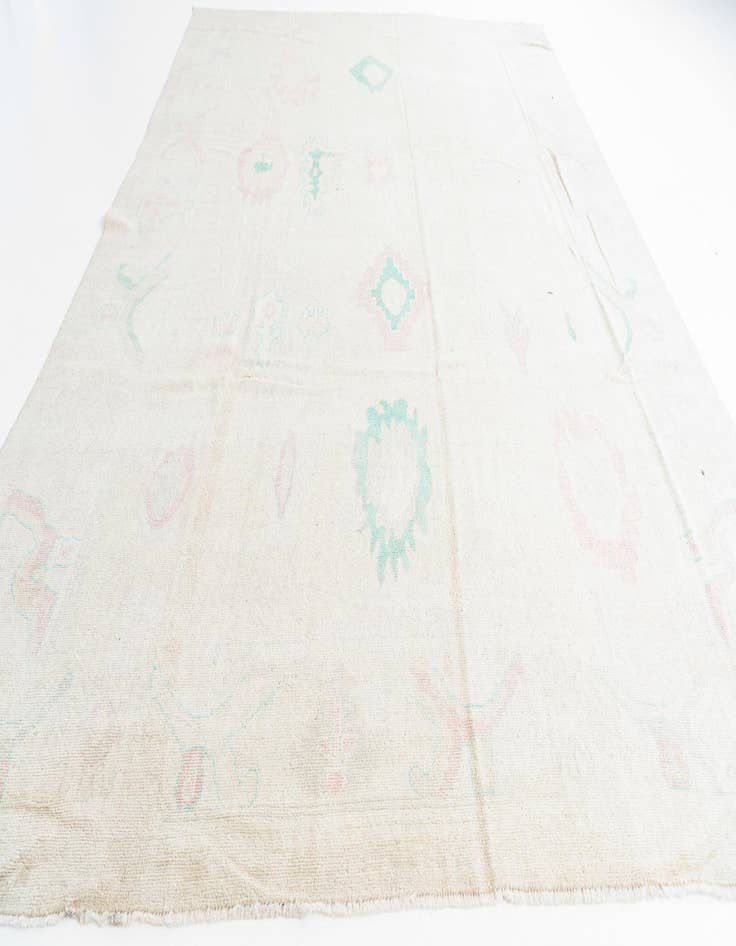 Detail image of  9' 9 x 13' 10  Hand Knotted Oushak Wool Rug