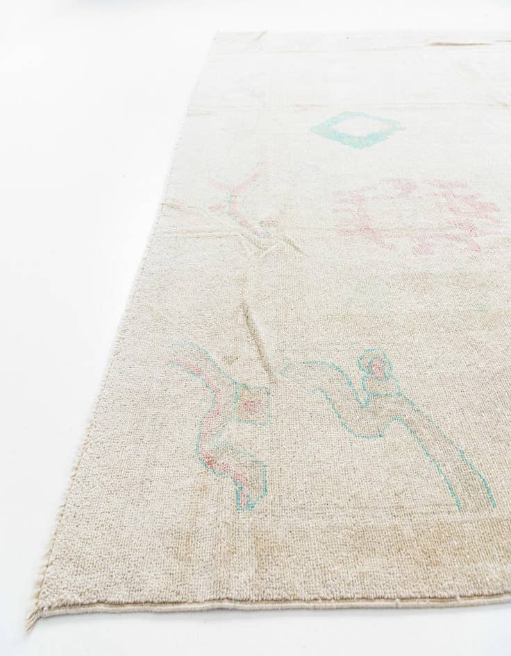 Detail image of  9' 9 x 13' 10  Hand Knotted Oushak Wool Rug