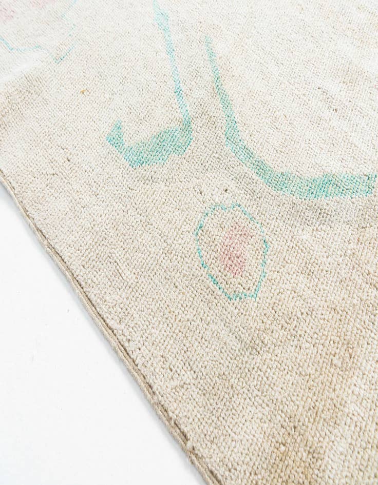 Detail image of  9' 9 x 13' 10  Hand Knotted Oushak Wool Rug