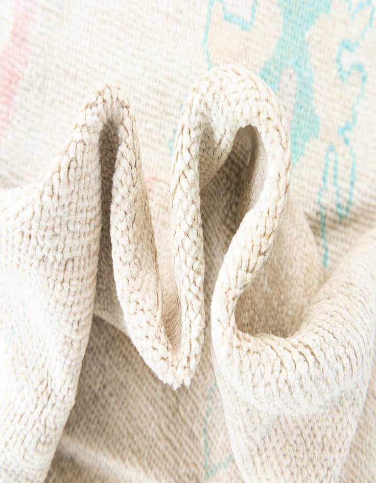 Detail image of  9' 9 x 13' 10  Hand Knotted Oushak Wool Rug