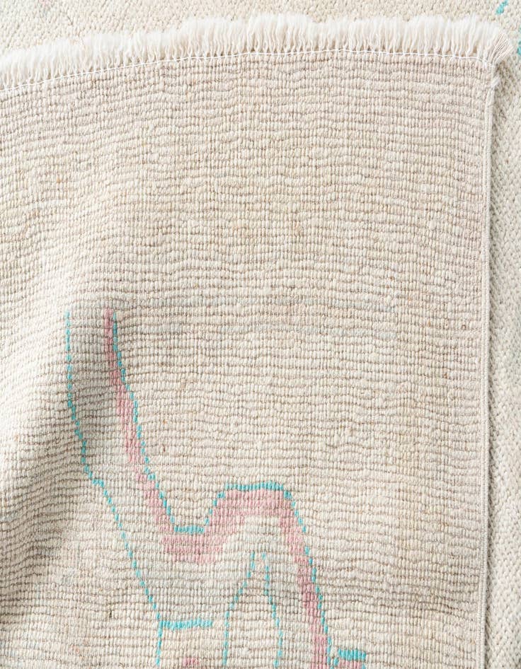 Detail image of  9' 9 x 13' 10  Hand Knotted Oushak Wool Rug