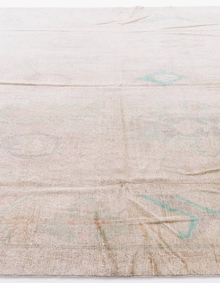 Detail image of  9' x 11' 5  Hand Knotted Oushak Wool Rug