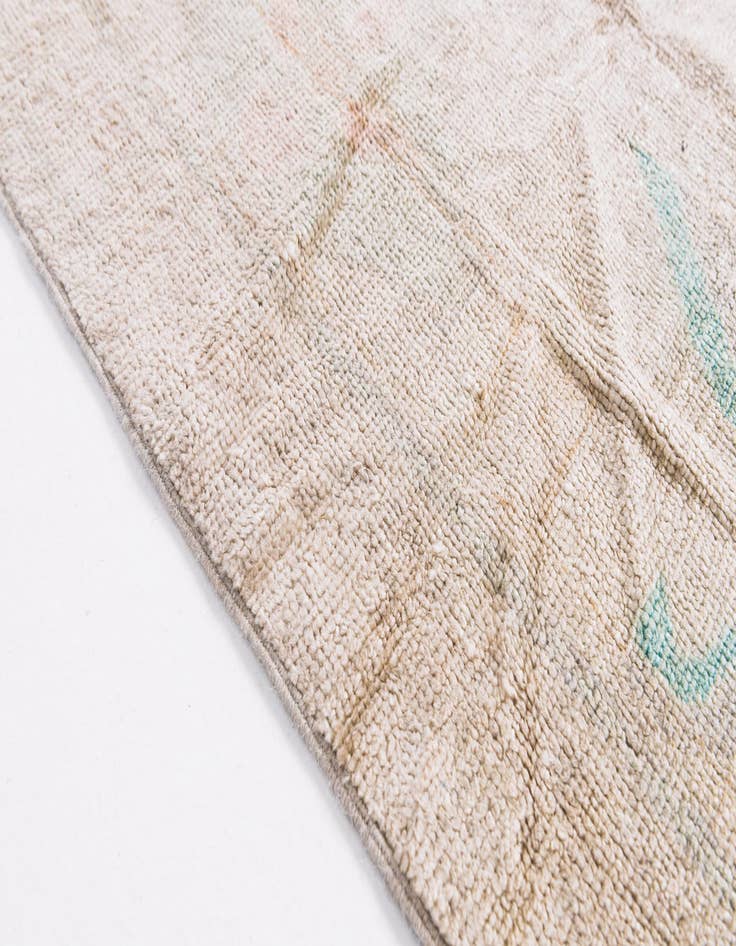 Detail image of  9' x 11' 5  Hand Knotted Oushak Wool Rug