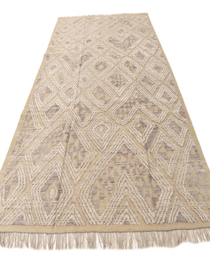 Detail image of  9' 1 x 12' 6  Hand Knotted Oushak Wool Rug