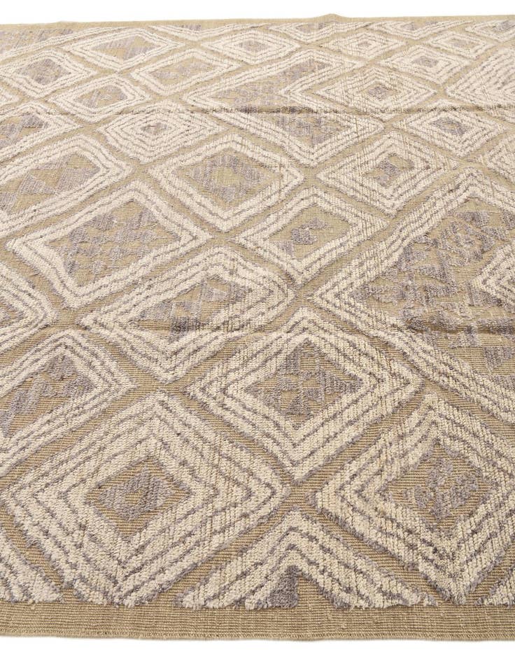 Detail image of  9' 1 x 12' 6  Hand Knotted Oushak Wool Rug
