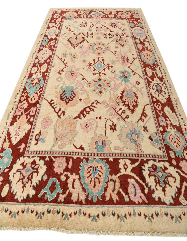 Detail image of  9' 5 x 12' 3  Hand Knotted Oushak Wool Rug