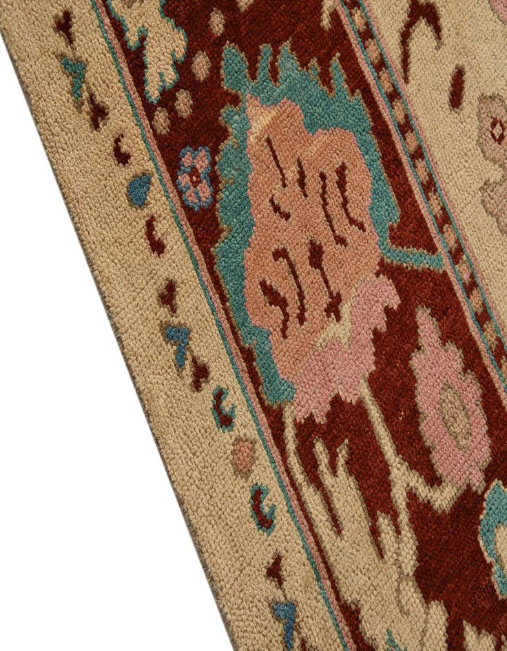 Detail image of  9' 5 x 12' 3  Hand Knotted Oushak Wool Rug
